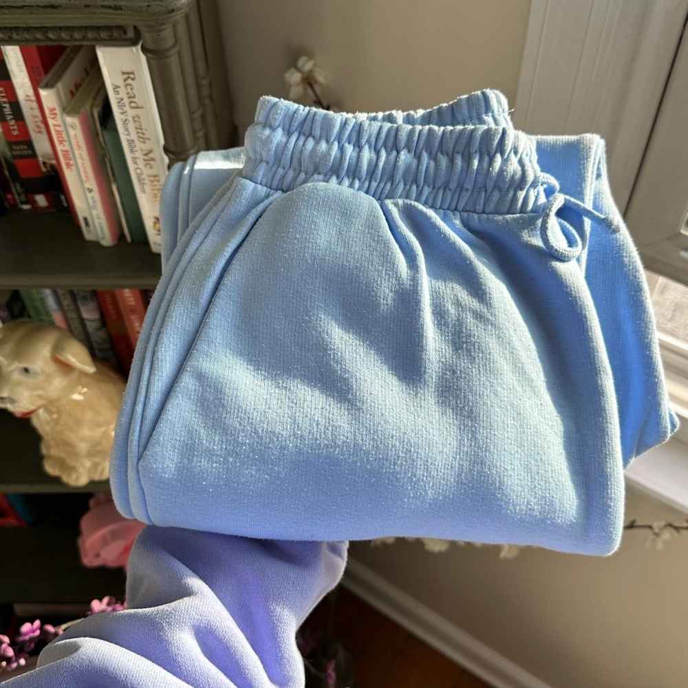 Light Blue Zara Joggers Sweatpants - Picture 8 of 9
